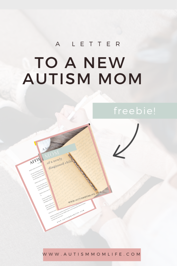 A Letter to a New Autism Mom